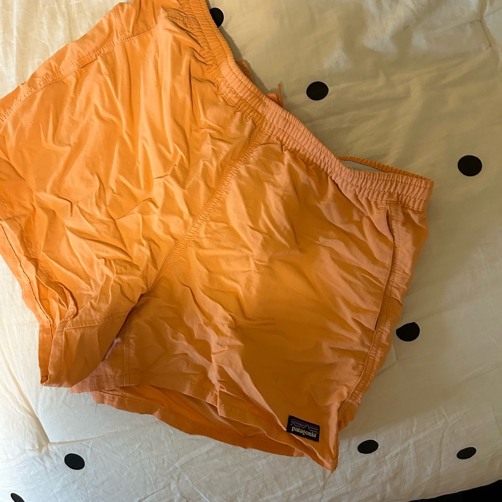 orange women’s patagonia baggies